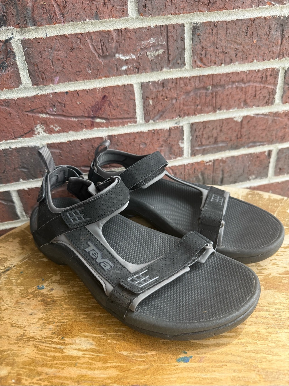 Teva Black and Gray Outdoor Sport Sandals